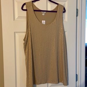 CJ Banks Dress Tank Top.  New.  Never Worn